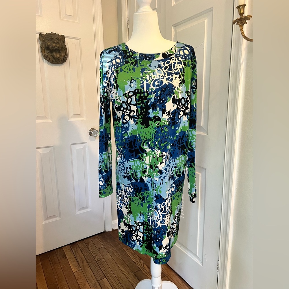 Tory Burch silk graffiti dress